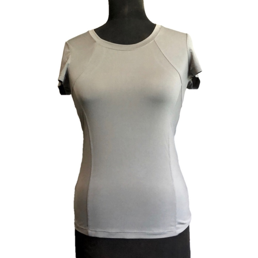 Nevada Grey Athletic/Casual Top with Zippered Pocket